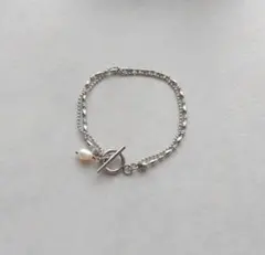 ドット　デザイン　マンテル　ブレスレット　サージカルステンレス