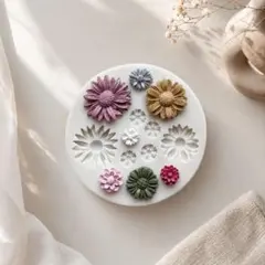 韓国風 フラワー シリコンモールド ミニ花 パーツ レジン ネイル キャンドル