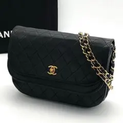 CHANEL ブラック キルティング ウエスト ボディバッグ - メルカリ