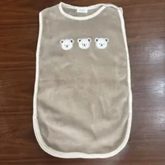 Asnak クマ刺繍フリーススリーパー Mサイズ 80-100cm