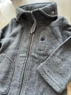 ジップアップジャケット コート　90〜100cm アウター　フードあり