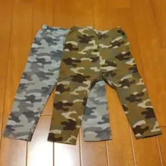 スボン レギンス パンツ 迷彩柄 ユニクロ サイズ80 2枚