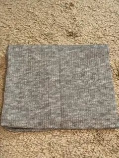 ネックウォーマー 裏起毛 グレー 暖かい 軽い