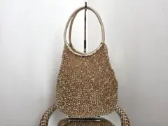 【美品】ANTEPRIMA アンテプリマ ワイヤーバッグ ハンドバッグ ゴールド