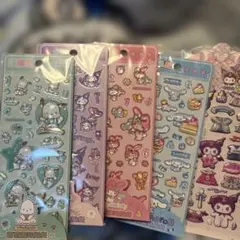 サンリオボンボンドロップシール、クロミお着替えシール5枚セット