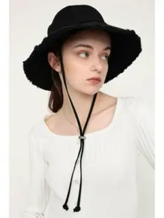 COTTON WIDE BRIM ハット SLY スライ 帽子 バケハ　ブラックのサムネイル