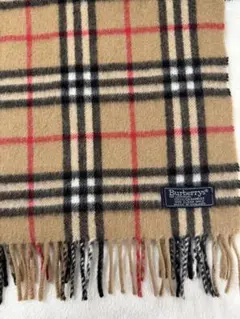 美品 バーバリー カシミア100% マフラー BURBERRY 男女兼用