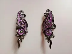 新品未使用品】ANNA SUI 蛇モチーフ イヤリング パープル - メルカリ