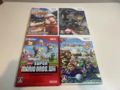 wi ソフト まとめ売り マリオ モンハン パワプロ 計4本