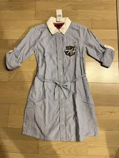 トミーヒルフィガー　ストライプ シャツワンピース 七分丈　150 12