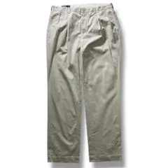 90s ラルフローレン アンドリューパンツ 38 アイボリー ワイド ツータック