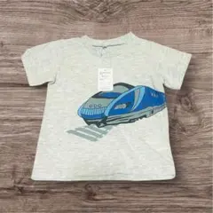 【新品タグ付き】電車Tシャツ 新幹線デザイン 乗り物好きに♪ 100cm 男の子