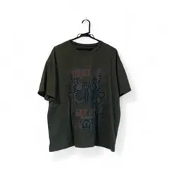 Y2k Olive Green Butterfly GraphicT-Shirt