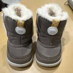 ブラウン ファー付きブーツ 12.5cm