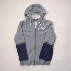 プーマ PUMA ジップアップパーカー フード グレー スゥエット メンズ L
