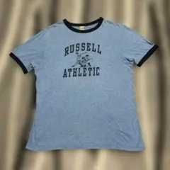 80s 90s RUSSELL ATHLETIC Tシャツ リンガーT Y2K