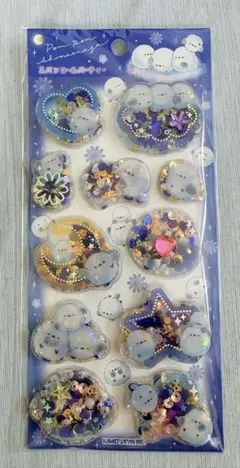 カミオジャパン シマエナガ スパンコールパーティー シールのサムネイル