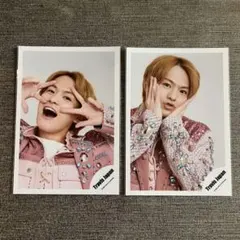 TravisJapan 松倉海斗 キスマイおさがり ピンク衣装 公式写真 2種