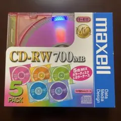 マクセル CD-RW 700MB 5枚パック