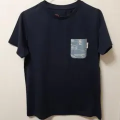 reyn spooner 胸ポケット付半袖Tシャツ ネイビー Sサイズのサムネイル