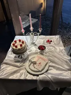 ウェルカムスペース白サテン生地 テーブルクロス