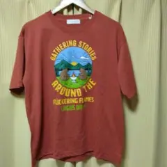 LOGOS DAYS グラフィックTシャツ オレンジ