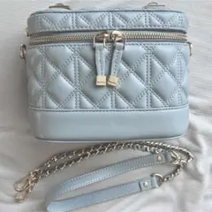 RANDA　キルティング2WAYバニティバッグ　ブルー