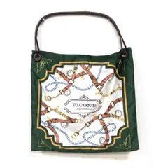 PICONE》ピッコーネ アッチェッソーリ スカーフプリントバッグ グレー 