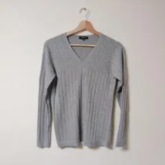 ★美品★COMME CA ISM リブニット グレー【11/L】