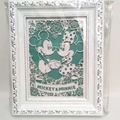 新品★ミッキーミニー写真立て