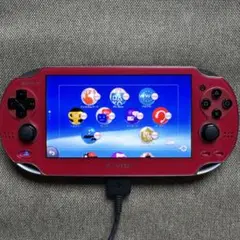 PS Vita レッド 本体 + ゲームソフト2本