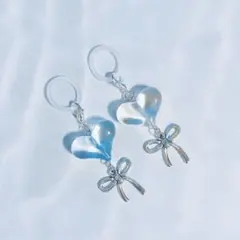 めじるしアクセサリー アンブレラマーカー チャーム ハート 2個 №641