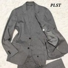 プラステ　カジュアルスーツ　セットアップ　洗濯可能　ストレッチ　ジャージ素材