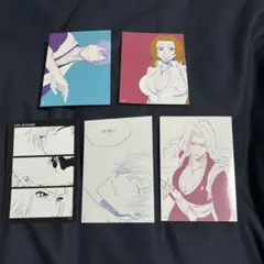 BLEACH-ブリーチ- ブロマイド5枚セット　ギン　乱菊