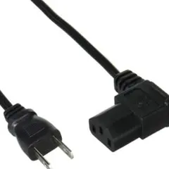 アイネックス AC電源ケーブル 極細L型タイプ 1.5mのサムネイル