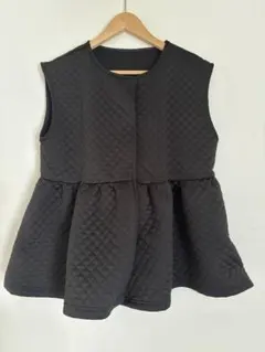 黒 キルティング ベスト Mサイズ