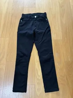 キッズ　レギンスパンツ　長ズボン　ストレッチ有　ブラック　150