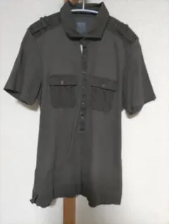 ◯Calvin Klein カルバンクライン　ダークグレー ポロシャツ L