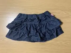 組曲フリル付き デニムスカート 80-90cm