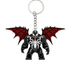 キーホルダー 新着商品 ヴェノム翼付き ☆ スパイダーマン マーベル 互換 1体