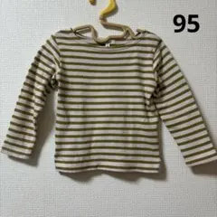Seraph 長袖Tシャツ 95サイズ ストライプ ピンク 緑のサムネイル