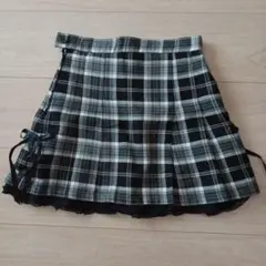 チェック柄スカート ブラック・ホワイト