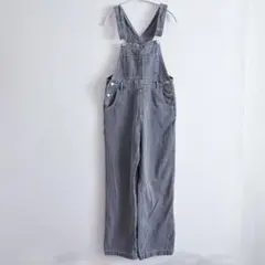 ウィゴー　サロペット　オーバーオール　デニム　ブラック　M ワイドパンツ　紐調節