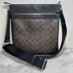美品 COACH コーチ シグネチャー ショルダー チャールズ F54781 黒 