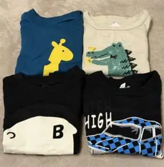 【新品タグ付き】西松屋　子供長袖Tシャツ 4枚セット 95cm