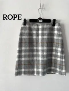 【ROPE】ミニスカート　チェック柄　３８