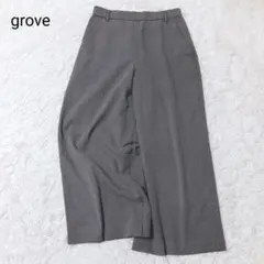 グローブ パンツ Sサイズ グレー ズボン カジュアル ワイドパンツ オフィス