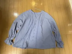 grove Lサイズ　ブルー　 ブラウス　シャツ　長袖