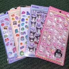 【早い者勝ち】サンリオ クロミ ハローキティ などのボンボンシール 5個セット
