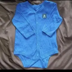 青い長袖ボディスーツ